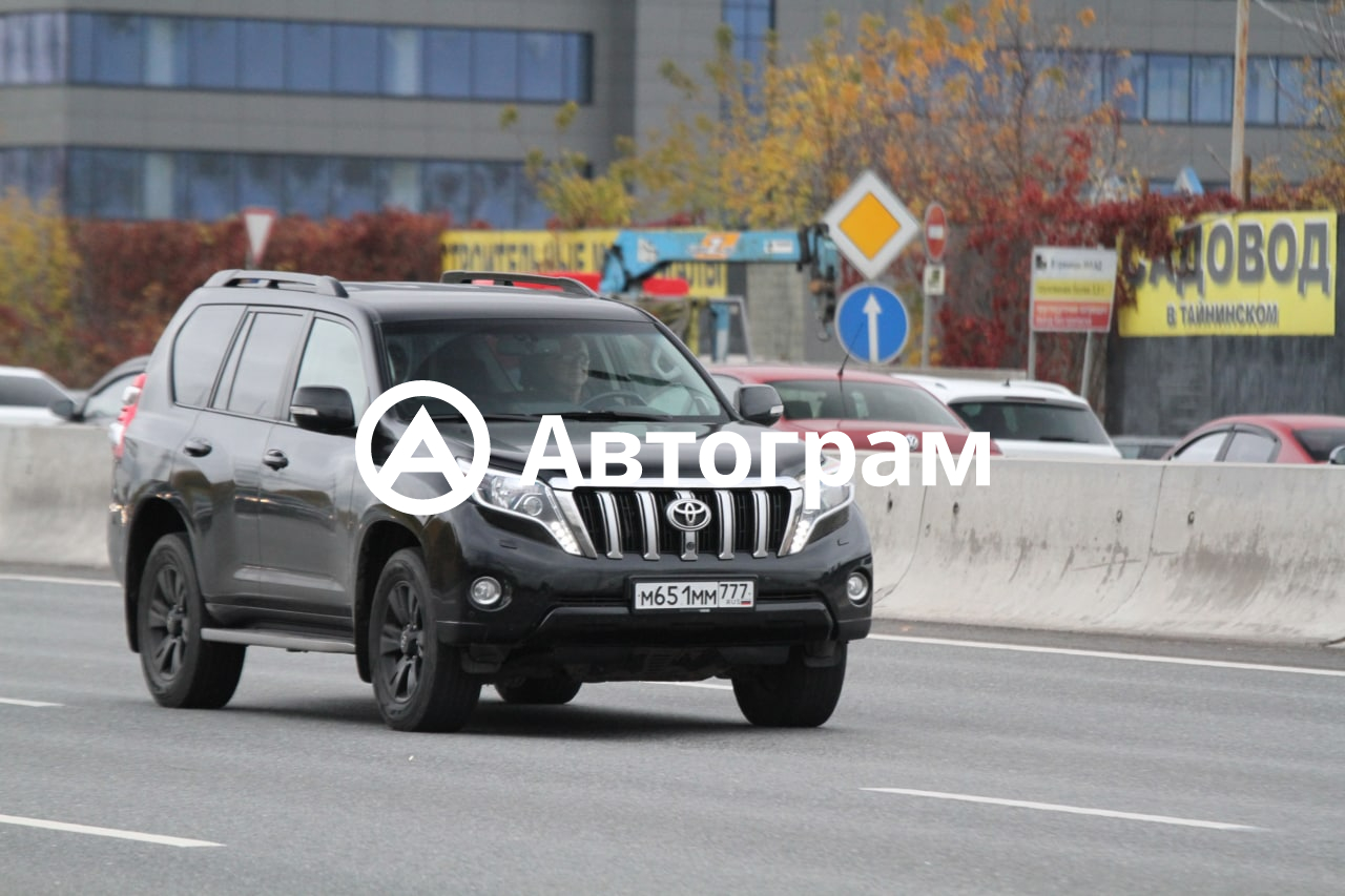 Информация об авто Toyota Land Cruiser Prado с гос. номеру М651ММ777