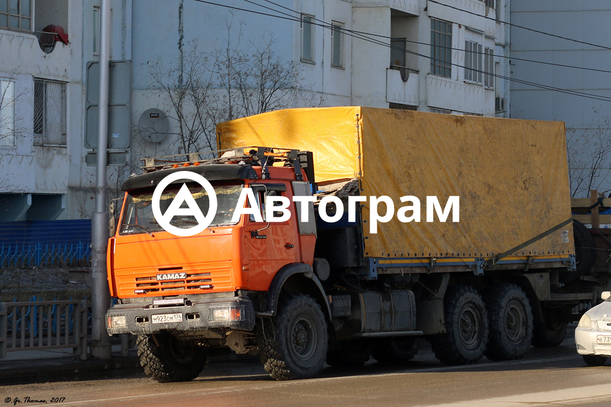 Информация об авто KamAZ 4310/4311 с гос. номеру М923СМ174