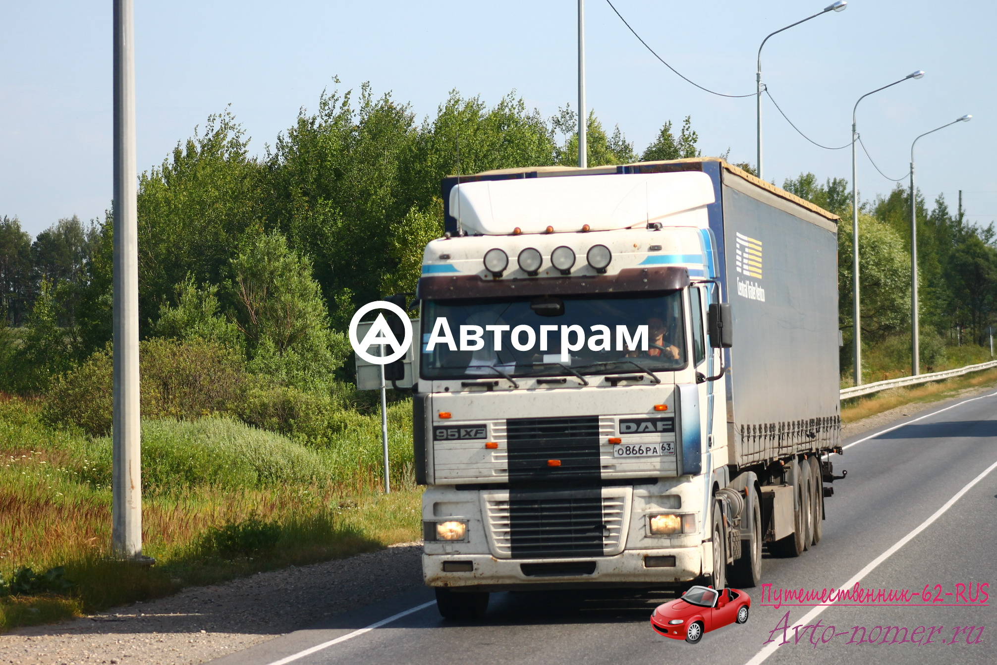 Информация об авто DAF XF с гос. номеру О866РА63